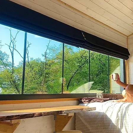 Tiny House Romantique Avec Bain Nordique Кемпинг