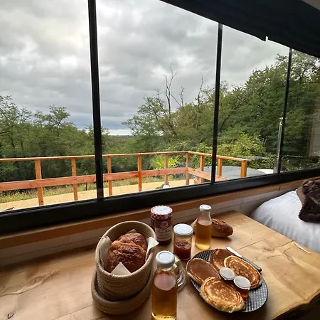 Tiny House Romantique Avec Bain Nordique Кемпинг *