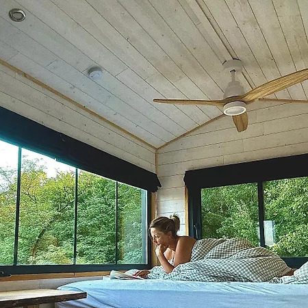 Tiny House Romantique Avec Bain Nordique Lafrancaise