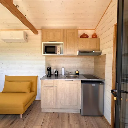 Tiny House Romantique Avec Bain Nordique Кемпинг *