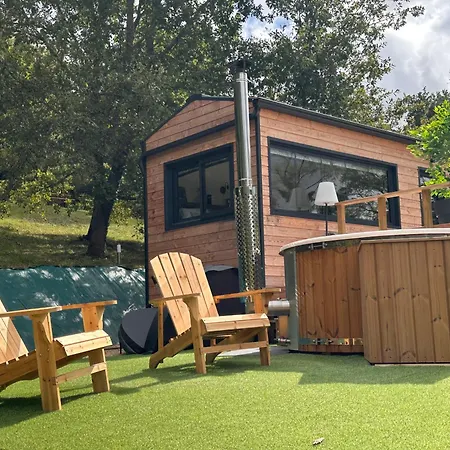 Tiny House Romantique Avec Bain Nordique Кемпинг Lafrancaise