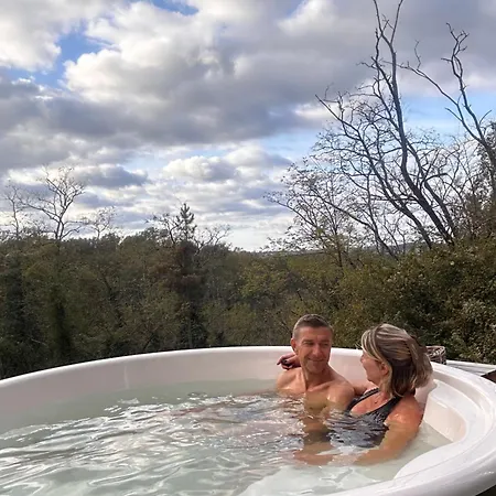 Tiny House Romantique Avec Bain Nordique Кемпинг